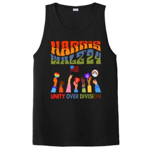 Kamala Harris Tim Walz Waltz Boho Aesthetic PosiCharge Competitor Tank