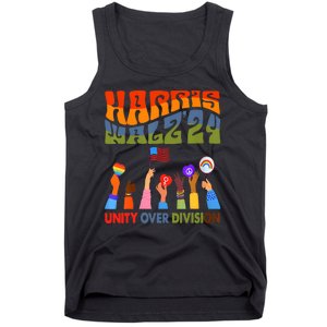 Kamala Harris Tim Walz Waltz Boho Aesthetic Tank Top