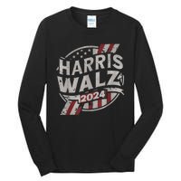 Kamala Harris Tim Walz Waltz 2024 Tall Long Sleeve T-Shirt