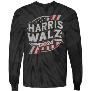 Kamala Harris Tim Walz Waltz 2024 Tie-Dye Long Sleeve Shirt