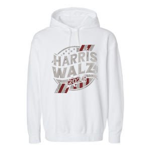 Kamala Harris Tim Walz Waltz 2024 Garment-Dyed Fleece Hoodie