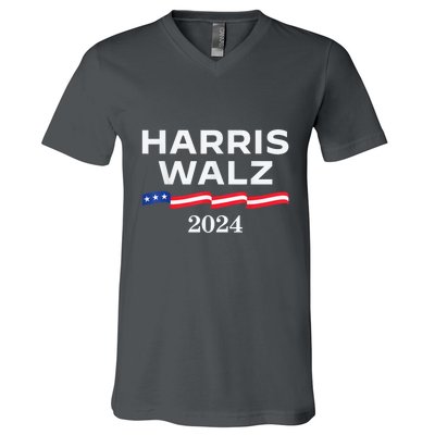 Kamala Harris Tim Walz Waltz V-Neck T-Shirt