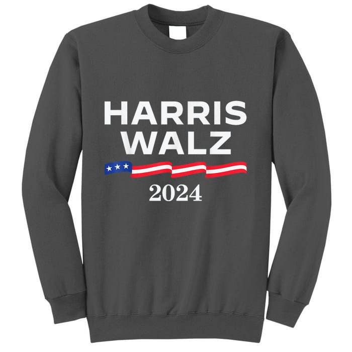 Kamala Harris Tim Walz Waltz Tall Sweatshirt