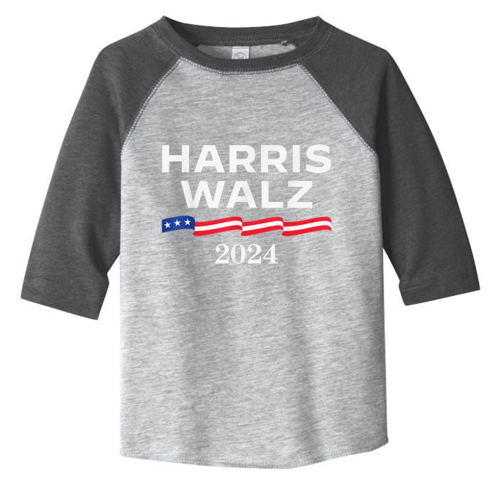 Kamala Harris Tim Walz Waltz Toddler Fine Jersey T-Shirt