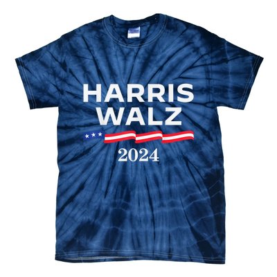 Kamala Harris Tim Walz Waltz Tie-Dye T-Shirt