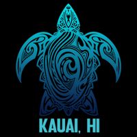Kauai Hawaii Tribal Sea Turtle Hawaiian Surfer Scuba Diving Polo