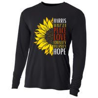 Kamala Harris Tim Walz 24 Peace Love Equality Diversity Hope Lgbt Cooling Performance Long Sleeve Crew