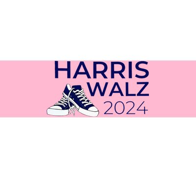 Kamala Harris Tim Walz Waltz Chucks And Pearls Kamala 2024 Bumper Sticker