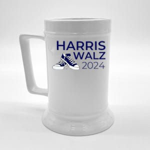 Kamala Harris Tim Walz Waltz Chucks And Pearls Kamala 2024 Beer Stein