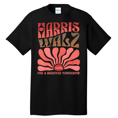 Kamala Harris Tim Walz 2024 Boho Aesthetic Harris Waltz 2024 Tall T-Shirt