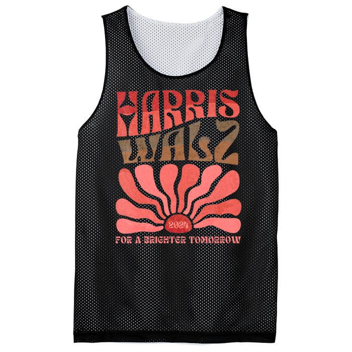 Kamala Harris Tim Walz 2024 Boho Aesthetic Harris Waltz 2024 Mesh Reversible Basketball Jersey Tank