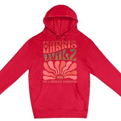 Kamala Harris Tim Walz 2024 Boho Aesthetic Harris Waltz 2024 Premium Pullover Hoodie