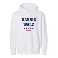 Kamala Harris Tim Walz 2024 Garment-Dyed Fleece Hoodie