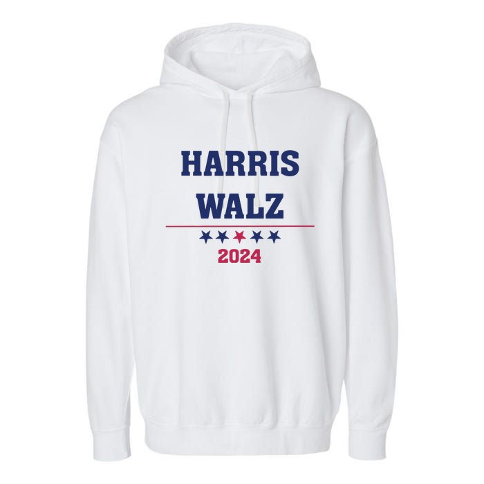 Kamala Harris Tim Walz 2024 Garment-Dyed Fleece Hoodie