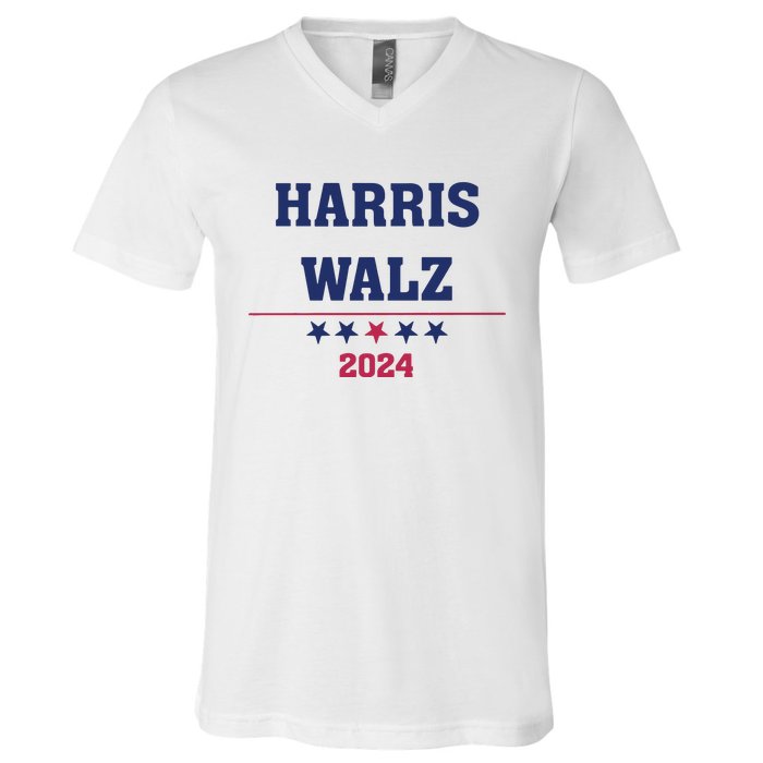 Kamala Harris Tim Walz 2024 V-Neck T-Shirt