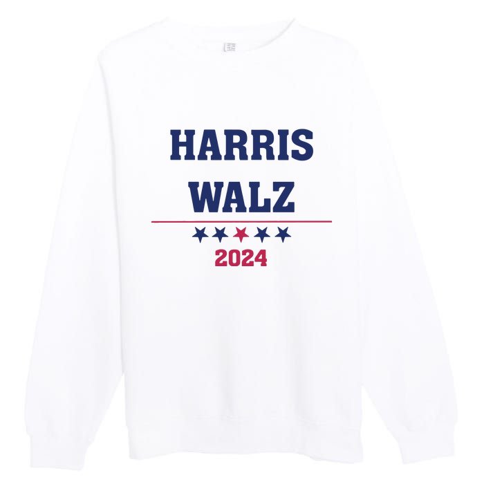 Kamala Harris Tim Walz 2024 Premium Crewneck Sweatshirt