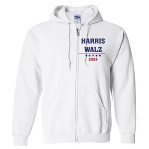 Kamala Harris Tim Walz 2024 Full Zip Hoodie