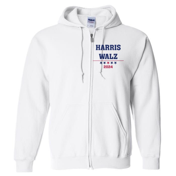 Kamala Harris Tim Walz 2024 Full Zip Hoodie