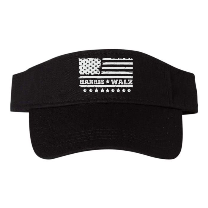 Kamala Harris Tim Walz Waltz Valucap Bio-Washed Visor