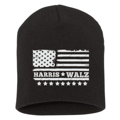 Kamala Harris Tim Walz Waltz Short Acrylic Beanie