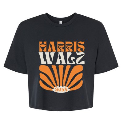 Kamala Harris Tim Walz 2024 Election 2024 Harris Waltz Bella+Canvas Jersey Crop Tee