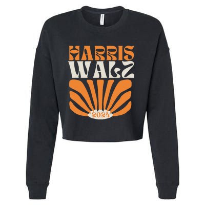 Kamala Harris Tim Walz 2024 Election 2024 Harris Waltz Cropped Pullover Crew