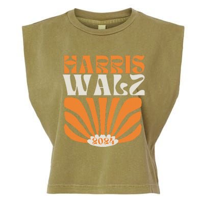 Kamala Harris Tim Walz 2024 Election 2024 Harris Waltz Garment-Dyed Women's Muscle Tee