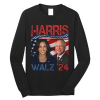 Kamala Harris Tim Walz Waltz Long Sleeve Shirt