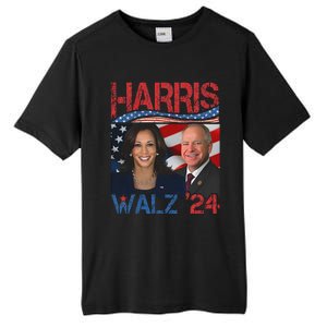 Kamala Harris Tim Walz Waltz Tall Fusion ChromaSoft Performance T-Shirt