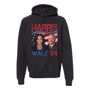 Kamala Harris Tim Walz Waltz Premium Hoodie