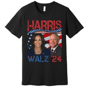 Kamala Harris Tim Walz Waltz Premium T-Shirt