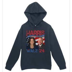 Kamala Harris Tim Walz Waltz Urban Pullover Hoodie