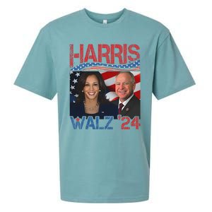 Kamala Harris Tim Walz Waltz Sueded Cloud Jersey T-Shirt