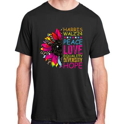 Kamala Harris Tim Walz 2024 Peace Lgbt Adult ChromaSoft Performance T-Shirt