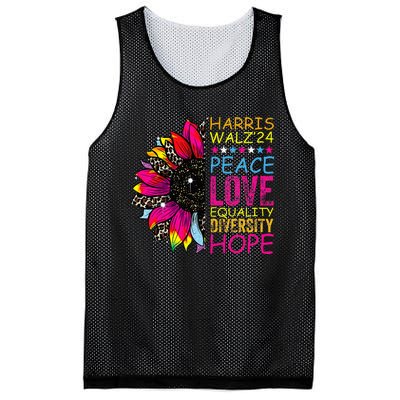 Kamala Harris Tim Walz 2024 Peace Lgbt Mesh Reversible Basketball Jersey Tank