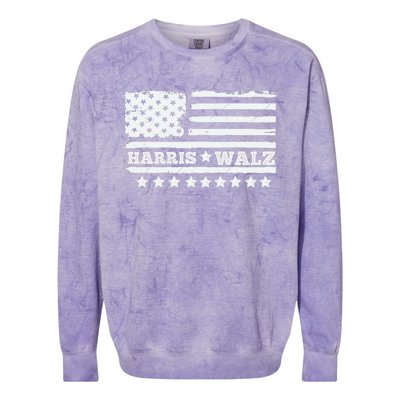 Kamala Harris Tim Walz Waltz 2024 Colorblast Crewneck Sweatshirt