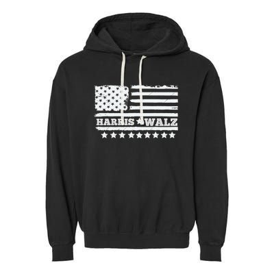 Kamala Harris Tim Walz Waltz 2024 Garment-Dyed Fleece Hoodie