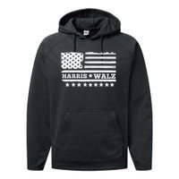 Kamala Harris Tim Walz Waltz 2024 Performance Fleece Hoodie