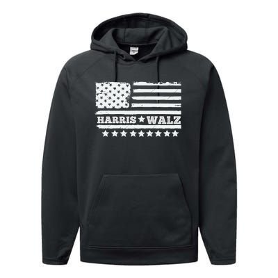 Kamala Harris Tim Walz Waltz 2024 Performance Fleece Hoodie