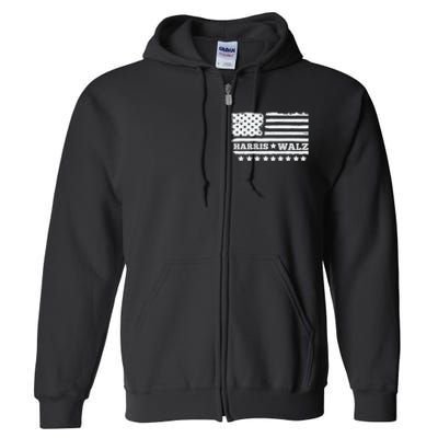 Kamala Harris Tim Walz Waltz 2024 Full Zip Hoodie