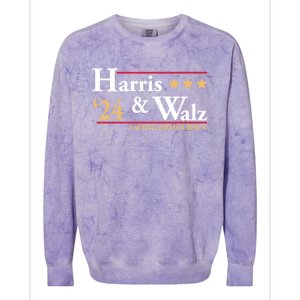 Kamala Harris Tim Walz Saving Democracy Election Campaign Gift Colorblast Crewneck Sweatshirt