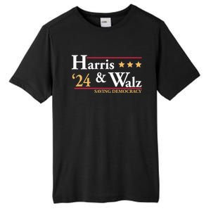 Kamala Harris Tim Walz Saving Democracy Election Campaign Gift Tall Fusion ChromaSoft Performance T-Shirt