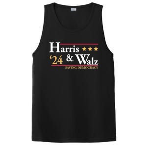 Kamala Harris Tim Walz Saving Democracy Election Campaign Gift PosiCharge Competitor Tank