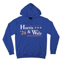 Kamala Harris Tim Walz Saving Democracy Election Campaign Gift Hoodie