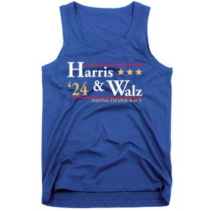 Kamala Harris Tim Walz Saving Democracy Election Campaign Gift Tank Top