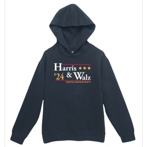 Kamala Harris Tim Walz Saving Democracy Election Campaign Gift Urban Pullover Hoodie