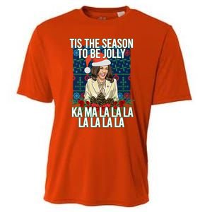 Kamala Harris Ugly Christmas Sweater Funny Tis The Season Great Gift Cooling Performance Crew T-Shirt