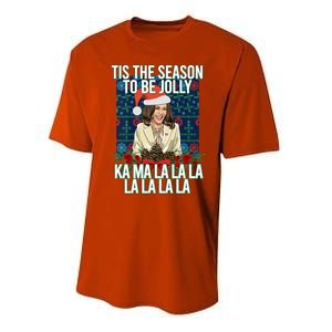 Kamala Harris Ugly Christmas Sweater Funny Tis The Season Great Gift Performance Sprint T-Shirt