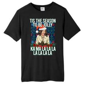 Kamala Harris Ugly Christmas Sweater Funny Tis The Season Great Gift Tall Fusion ChromaSoft Performance T-Shirt