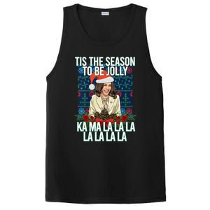 Kamala Harris Ugly Christmas Sweater Funny Tis The Season Great Gift PosiCharge Competitor Tank